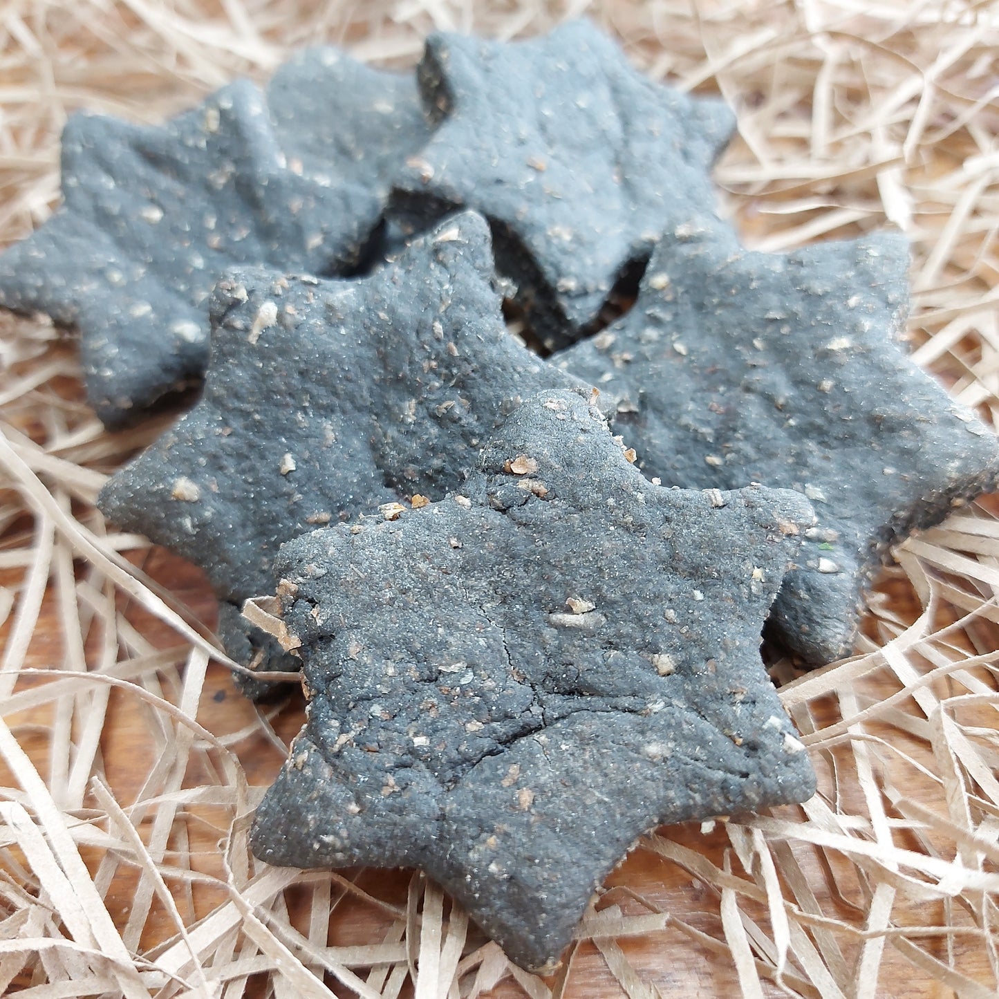 Chocolate charcoal stars